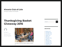 Tablet Screenshot of kiwaniscluboflisle.com
